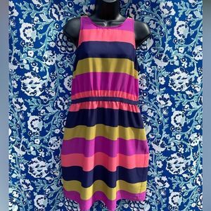 Loft Striped Shift Dress